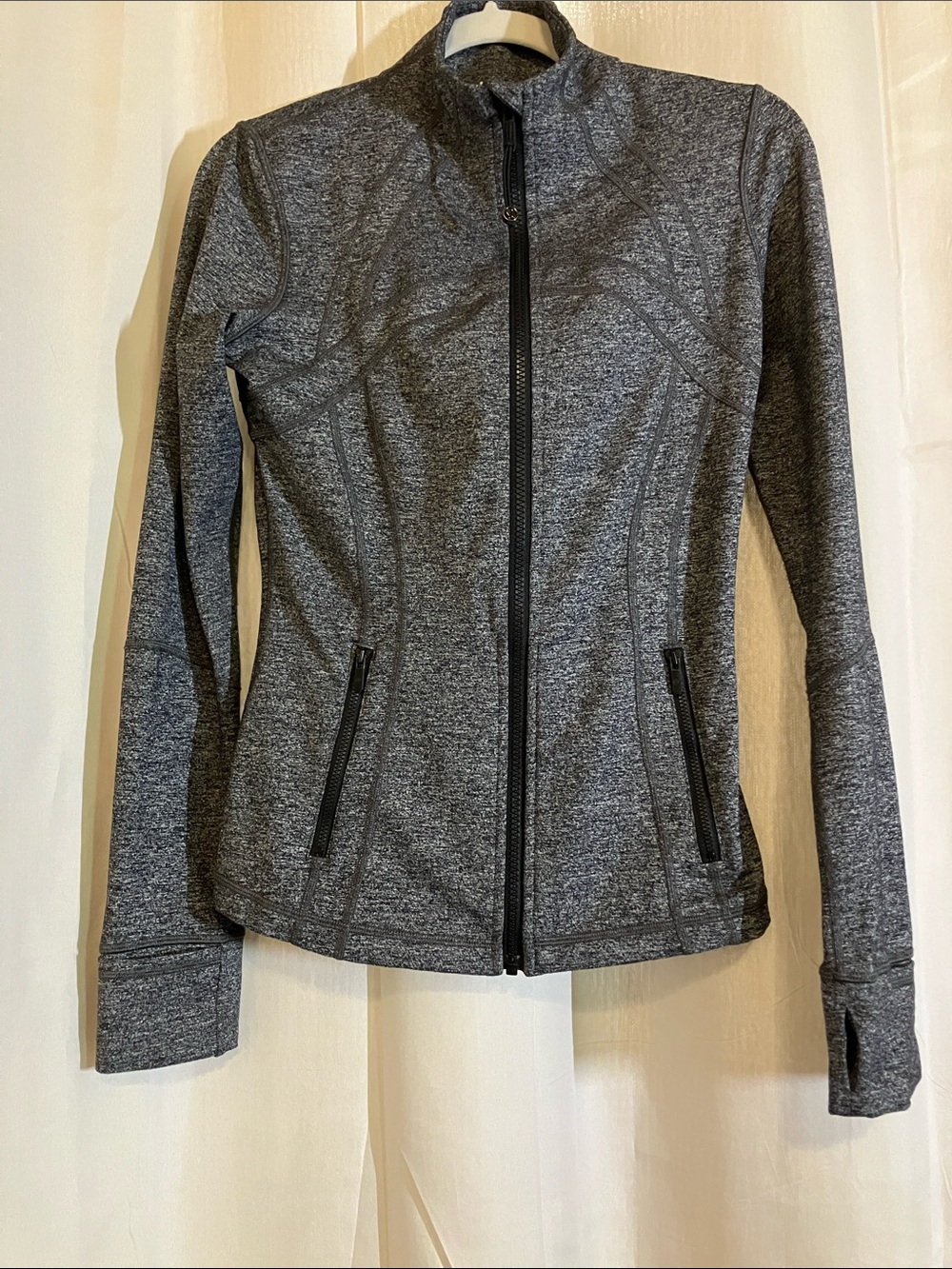 lululemon athletica Heather Charcoal Full-Zip Utility Jacket